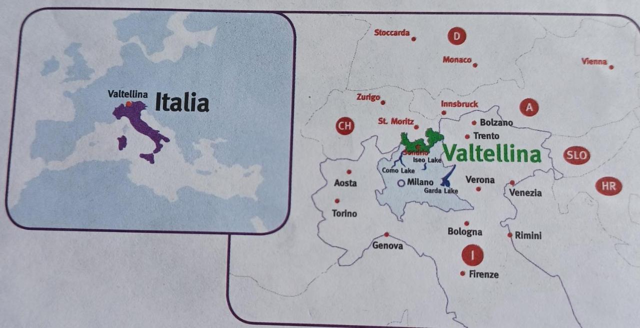 B & B Sentiero Valtellina Castello dell'Acqua Eksteriør bilde